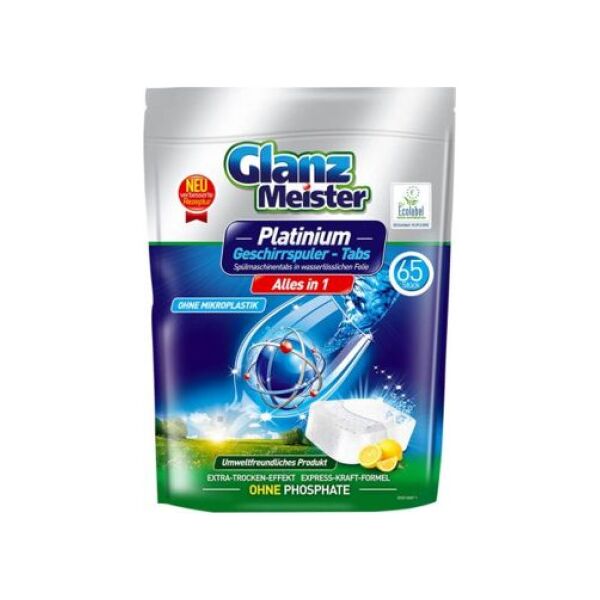 GlanzMeister GlanzMeister Platinum Tabletki do zmywarki 65szt 8607685 4260418933161