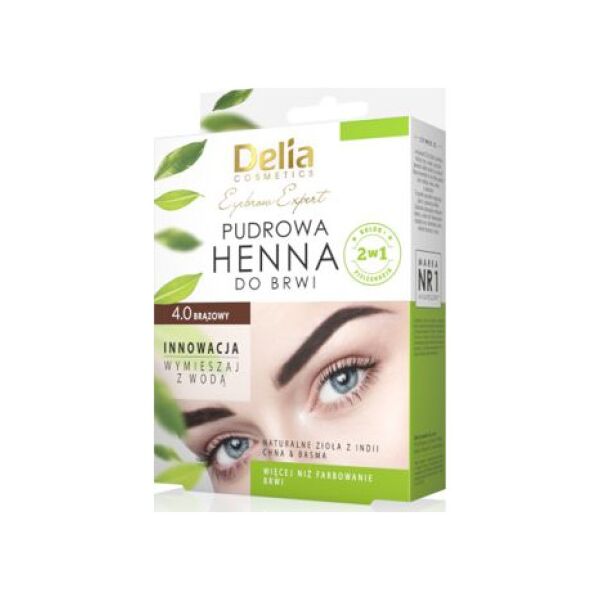 Delia Pudrowa henna do brwi 0.4 Brązowa 8607893 5901350488973