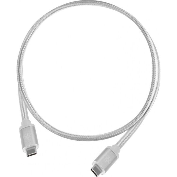 Kabel USB SilverStone USB-C - USB-C 1 m Biały (52037) 8651586 4710007224502