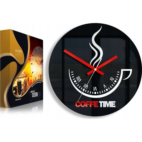 ModernClock Zegar ścienny Coffee Time ver.II Ultra Cichy 8653718 5902838312476
