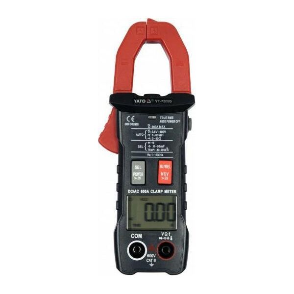 Yato Miernik cęgowy YT-73093 True RMS AC/DC 600A 8686236 5906083072246