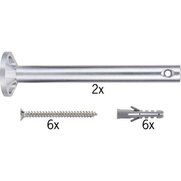 Paulmann System linkowy wspornik sufitowy 1 para, chrom, fi16mm 8687279 4000870178065