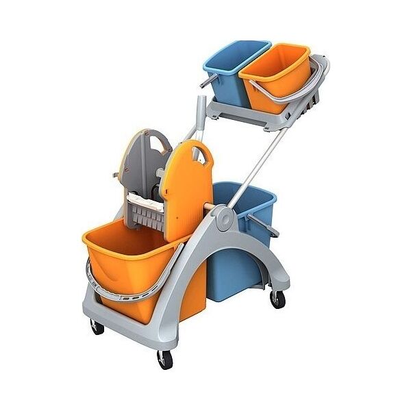 Splast TSK-0012 Wózek z tworzywa sztucznego 2x25 l + 2 wiaderka 6 l 8860357 5907781423125