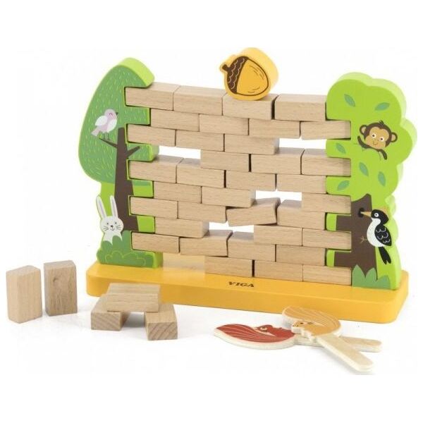 Viga Toys VIGA Drewniana Gra Zręcznościowa Spadający Żołądź Układanka 8883995 6971608445668