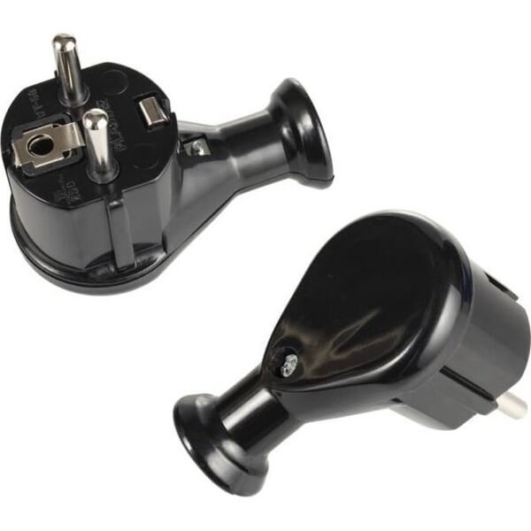 Montis Wtyczka kątowa rozbieralna Uni-Schuko WT-50 czarna Montis MT021-C Produkt POLSKI 8935628 5901811403934