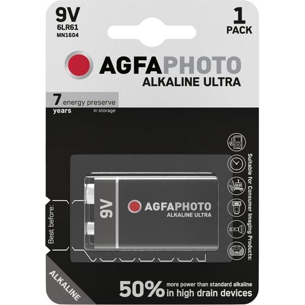 AgfaPhoto Bateria 6LR61 1 szt. 8935659 4250175851808