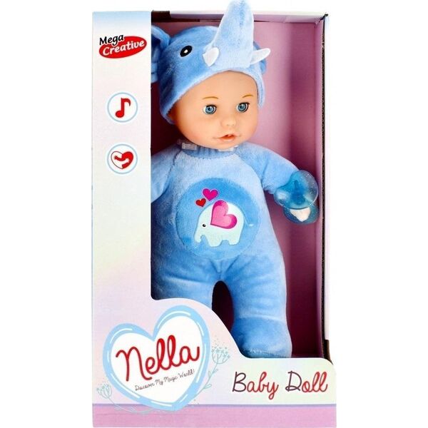 Mega Creative LALKA BOBAS B/O 30CM AKC MC NELLA MIEKKA WB 24, 9047423 5908275129202