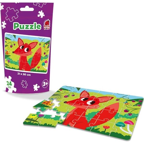 Roter Kafer Puzzle edukacyjne - Lisek 9293183 5903858960623