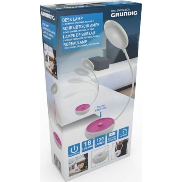 Lampka biurkowa Grundig różowa  (8711252032290PINK) 9381759 5904501200189
