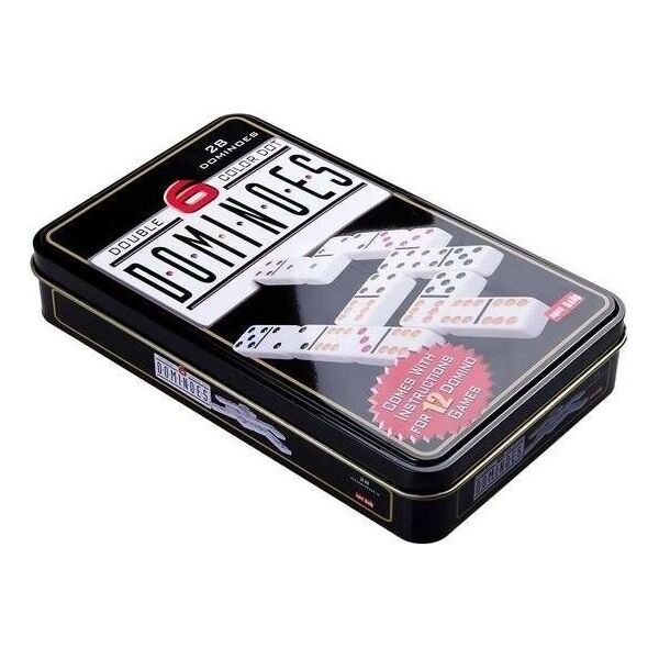 Lean Sport Import LEANToys Gra Logiczna Domino Metalowe Opakowanie 28 Elementów 9382249 1818911326428