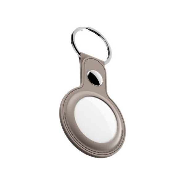 KeyBudz KeyBudz AirTag Keyring - skórzane etui ochronne do AirTag 2- pack (Sandy Beige) 9388143 810082990171