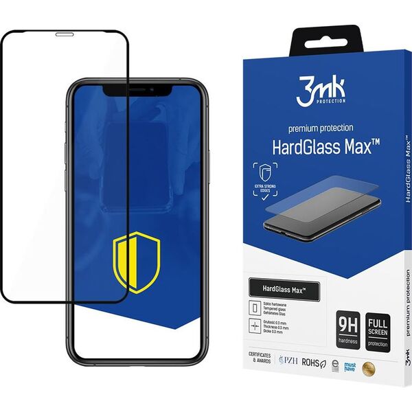 3MK Apple iPhone Xr/11 Black - 3mk HardGlass Max 9511754 5903108296915