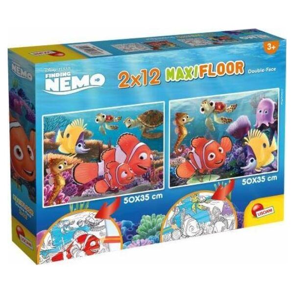 Lisciani Puzzle dwustronne Supermaxi 2x12el. 50x35cm Nemo. 86573 LISCIANI 9518474 8008324086573