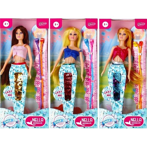 Mega Creative LALKA SYRENKA 31CM 15X34X6 MC MIX3 WB 60/120 9558125 5904335819564
