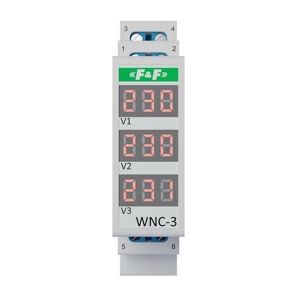 F&F Wskaźnik napięcia WNC-3 trójfazowy 9643525 5902431674261