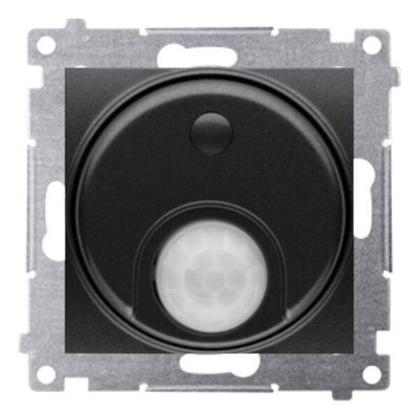 Kontakt-Simon Simon 54 Łącznik z czujnikiem ruchu z przekaźnikiem (moduł) 8(2) A 230V czarny mat wymagana instalacja 3-przew. DCR10P.01/49 9643828 5902787871598