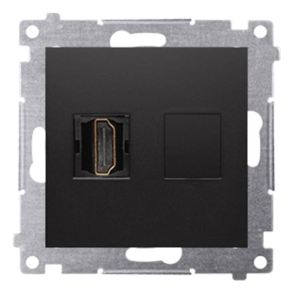Kontakt-Simon Simon 54 Gniazdo HDMI (moduł) czarny mat DGHDMI.01/49 9643910 5902787871413