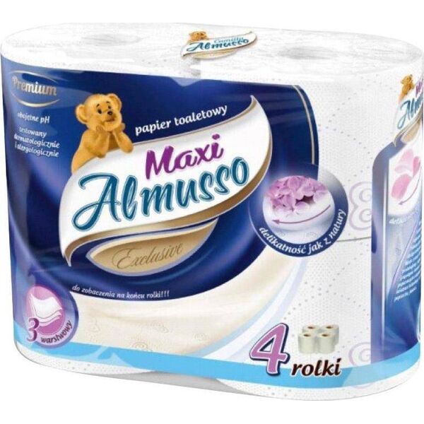 Almusso Papier toaletowy Maxi 3 warstwowy 4 szt. 9914212 5907678200471