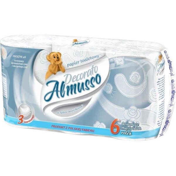 Almusso Papier toaletowy Decor 3 warstwowy 6 szt. 9914217 5907678200303
