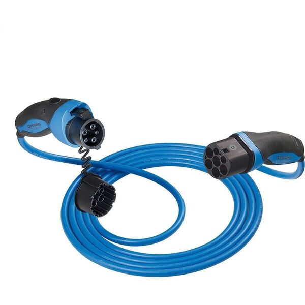 Kabel zasilający Mennekes Mennekes charging cable Mode 3, Type 2 > Type 1, 20A, 1PH (blue/black, 7.5 meters) 9915464 4015394287056