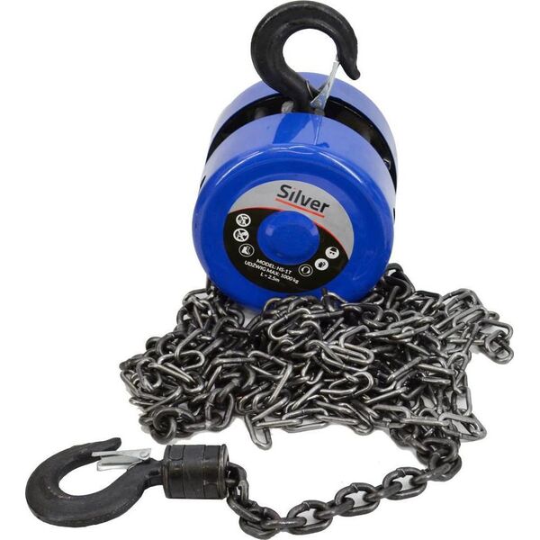 Silver PRZYCIĄGARKA ŁAŃCUCHOWA 1T x 2,5m/SILVER EX11190 9921342 5907589364392