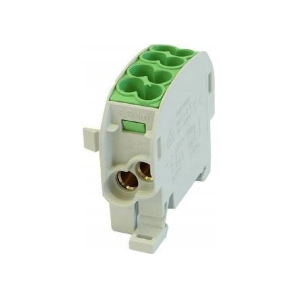Simet Blok rozdzielczy 1-potencjałowy łączony 100A 4x2,5-25mm2 zielony SCB 25-Cu 81503005 10000653 5907813234217