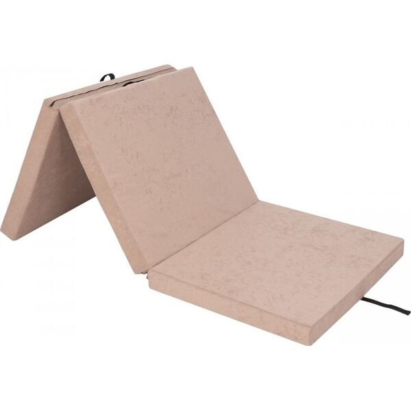 Hobbygarden Materac gimnastyczny 3-częściowy Ben 195 cm x 80 cm x 8 cm beżowy 10019605 5902414508736