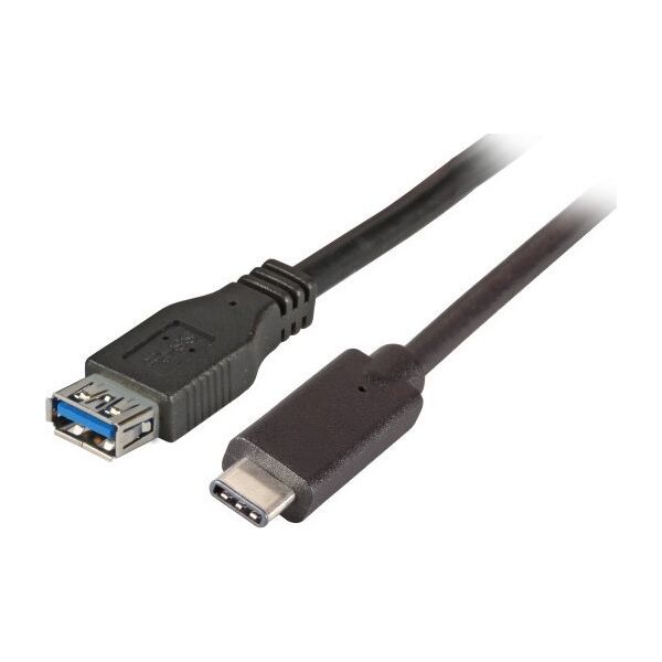 Adapter USB EFB EFB USB3.2 Adapterkabel Typ-C Stecker auf Typ A Buchse 0,2m 10034982 4049759231354