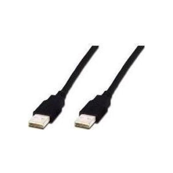 Kabel USB Digitus USB-A - USB-A 1.8 m Czarny (AK-300101-018-S) 10035730 4016032282594
