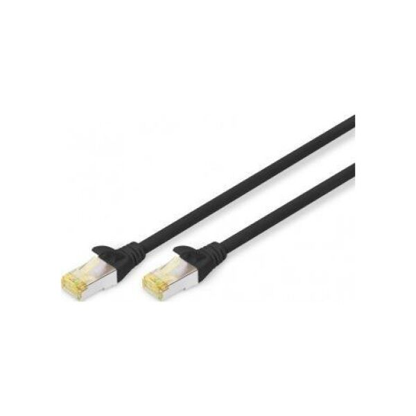Digitus RJ45, S/FTP, 0.25m, czarny (543779) 10048438 4016032327127