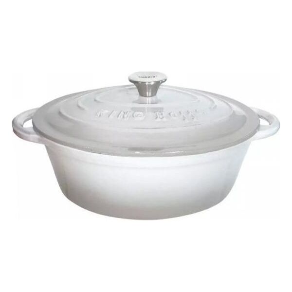 KingHoff EMALIOWANA BRYTFANNA ŻELIWNA 33cm KINGHOFF KH-1613 9943986 5908287216136