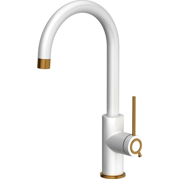Bateria kuchenna Quadron Jodie Q Line Slim SteelQ stojąca biały z elementami wykończonymi miedzią (84818011) 9986889 5904310991094