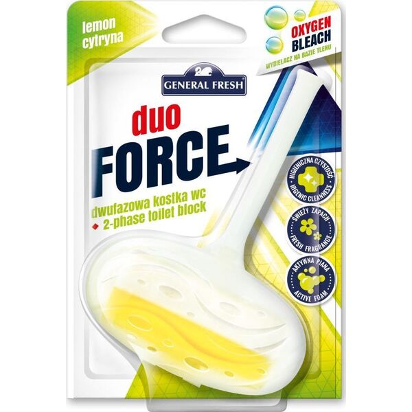 General Fresh Kostka do WC DUO FORCE zawieszka 40g cytryna GENERAL FRESH 10094187 5900785140203