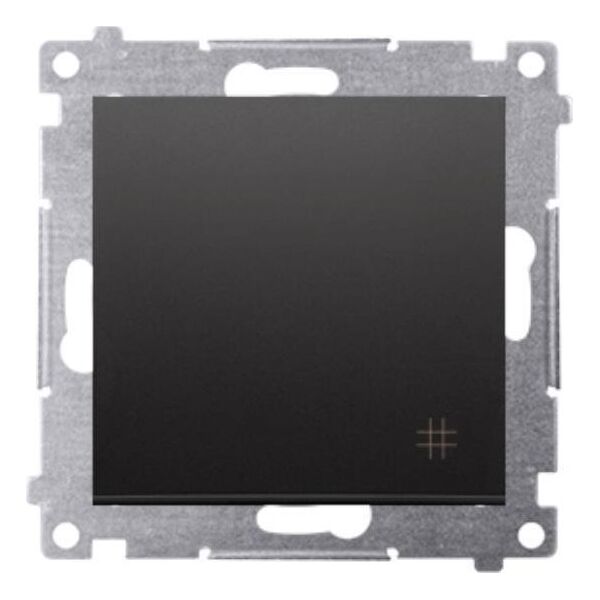 Kontakt-Simon Simon 54 Łącznik krzyżowy (moduł) 16AX 250V zaciski śrubowe czarny mat DW7A.01/49 10134712 5902787870423