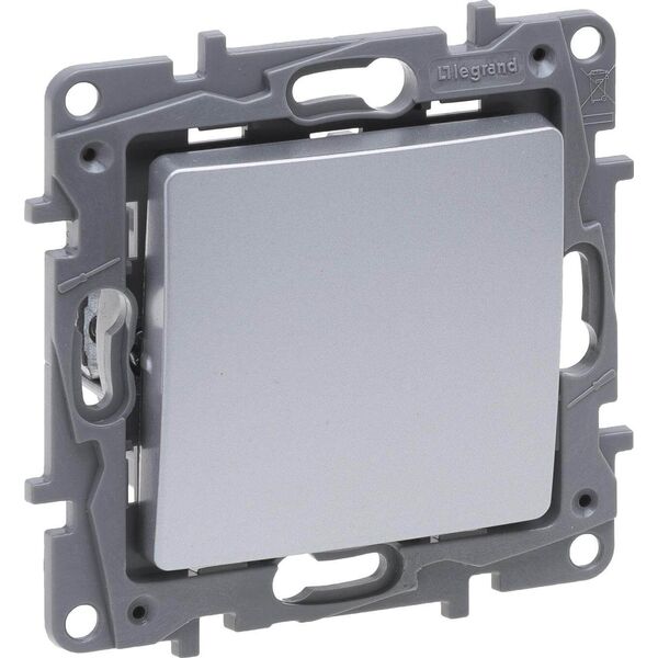 Legrand Niloe Selection Łącznik jednobiegunowy 10AX aluminium 762100 10134722 3414971963221