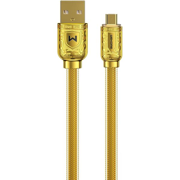 Kabel USB WK Design USB-A - microUSB 1 m Złoty (6941027620687) 10179329 6941027620687