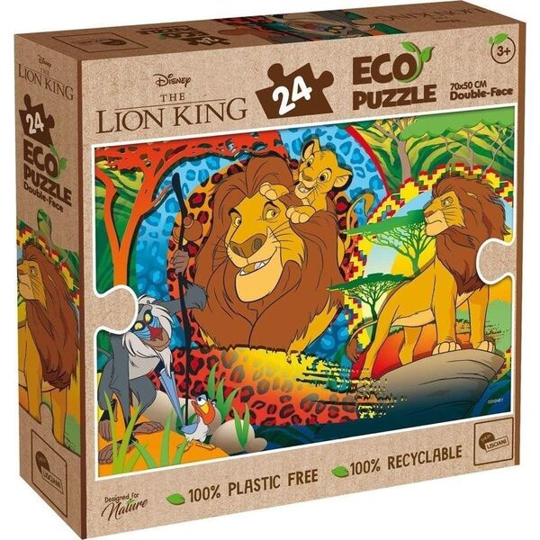 Lisciani LISCIANI DISNEY PUZZLE EKO DWUSTRONNE KRÓL LEW 24 EL. 10195203 8008324091843