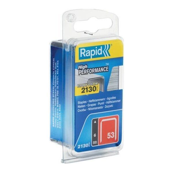 Rapid Zszywki Rapid z drutu cienkiego nr 53 (6 mm) - opakowanie 2000 szt. 10347121 4051661023095
