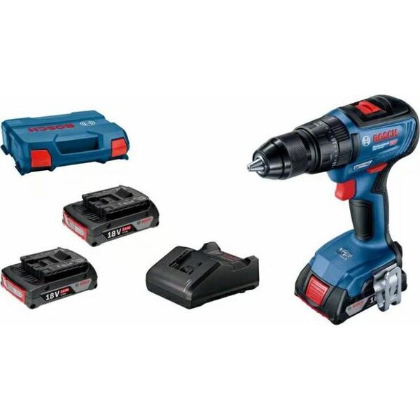 Wiertarko-wkrętarka Bosch GSB 18V-50 18 V 2 x akumulator 2 Ah (06019H5121) 10362145 4059952590981