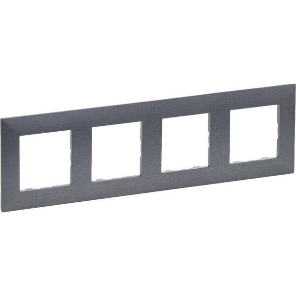 Legrand Niloe Step Ramka poczwórna 4x stal szczotkowana 863994 10396060 3414971844155