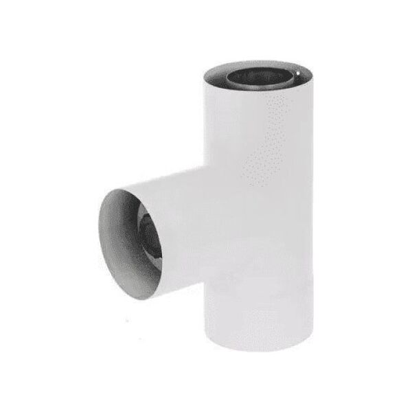 SpiroFlex 80/125-60/100 TRÓJNIK REDUKCYJNY DWUŚCIENNY Z DEKLEM BIAŁY!// RSK.SX-TDNV80/125TDRB 10589861 5907520985631