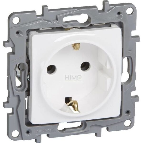 Legrand Gniazdo pojedyncze Legrand Niloe / Niloe Selection 764539 z uziemieniem schuko białe 10800221 3414971000919