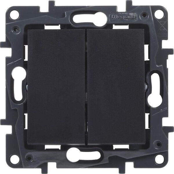 Legrand Łącznik schodowy Legrand Niloe Step 863508 podwójny czarny 10802504 3414971841451