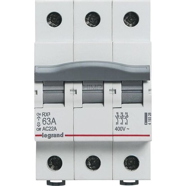 Legrand Rozłącznik izloacyjny Legrand RX3 419328 3P 63A 10802562 3414972037952