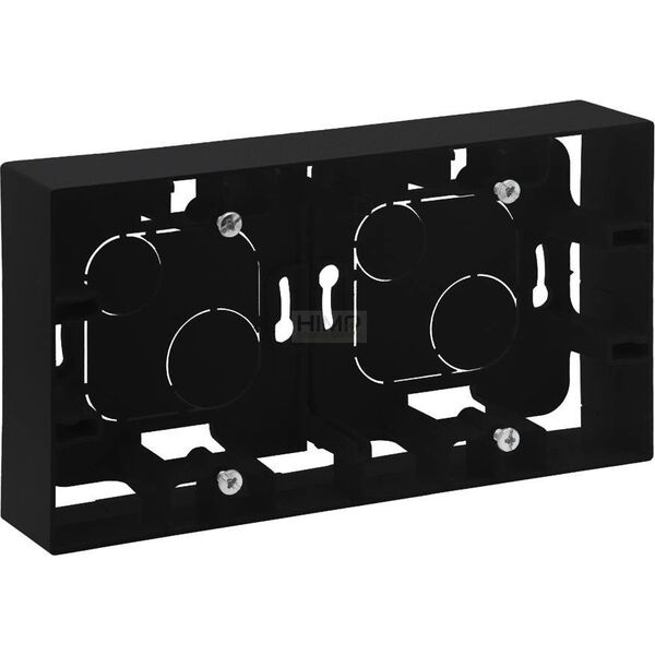 Legrand Puszka natynkowa Legrand Niloe Step 863598 podwójna czarna 10802597 3414971843585