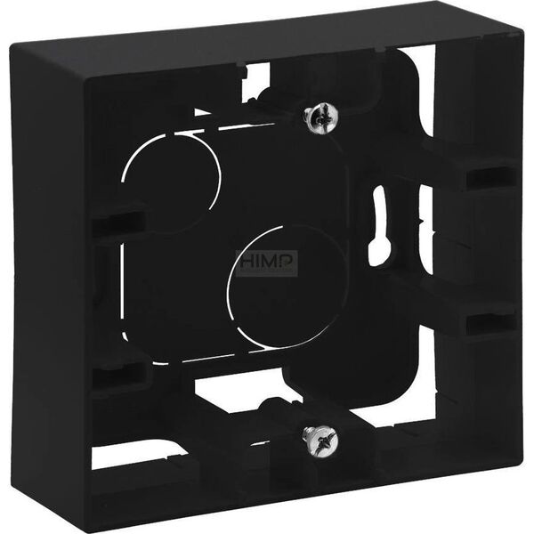 Legrand Puszka natynkowa Legrand Niloe Step 863597 pojedyncza czarna 10802598 3414971843554