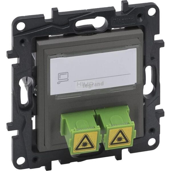 Legrand Gniazdo światłowodowe Legrand Niloe Step 863471 2x SC/APC podwójne stalowe 10802606 3414971840492