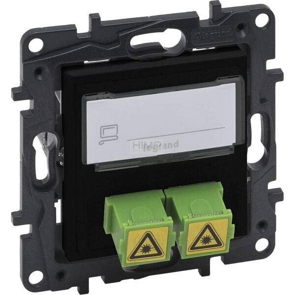 Legrand Gniazdo światłowodowe Legrand Niloe Step 863571 2x SC/APC podwójne czarne 10802614 3414971842809