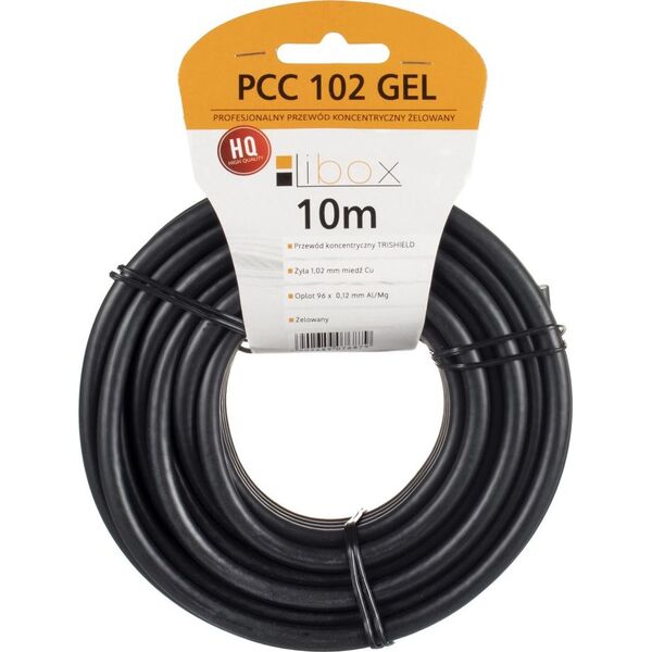 Libox Kabel coaxialny PCC102 żel-10 LIBOX 10916574 5902689076879