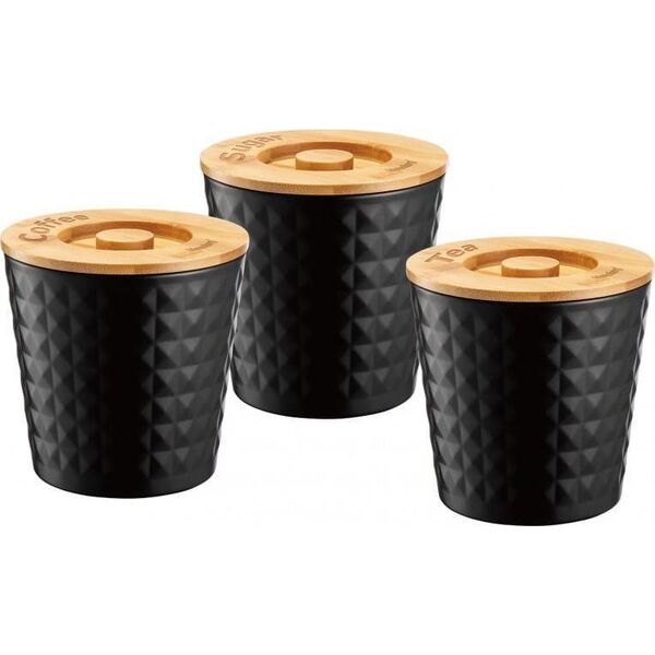 Klausberg ZESTAW 3 POJEMNIKÓW KAWA HERBATA CUKIER KLAUSBERG KB-7486 11068305 5908287274860